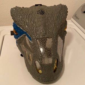 Battery operated dinosaur mask